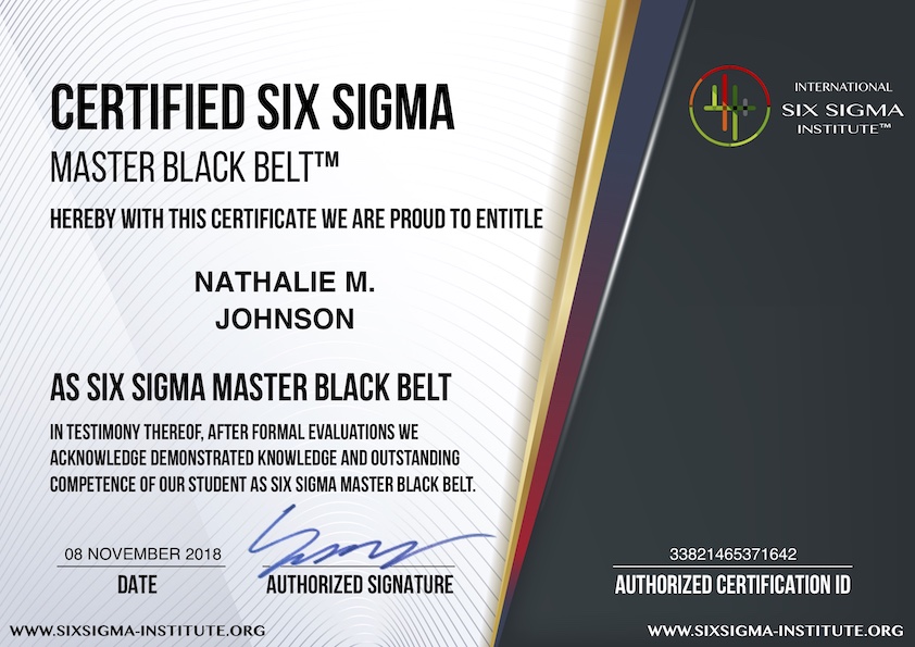 Påhængsmotor median besværlige What is USD 149 Certified Six Sigma Master Black Belt (CSSMBB)  Certification Program? - International Six Sigma Institute